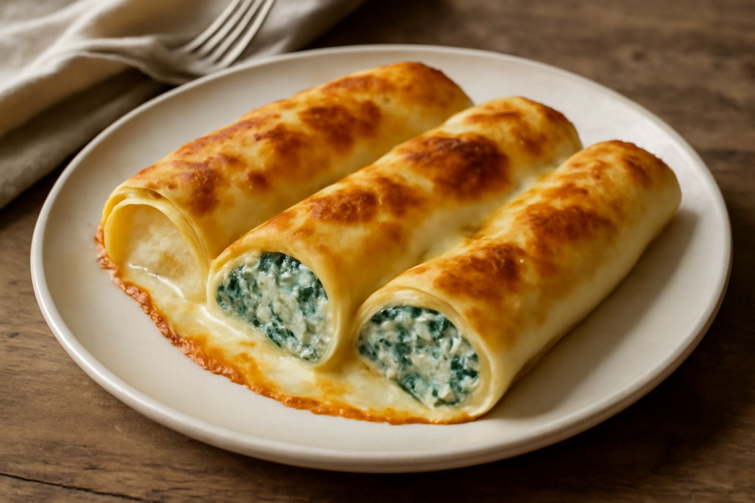 Crespelle di Ricotta e Spinaci