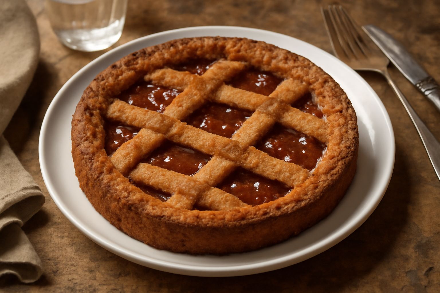 Crostata di pane raffermo