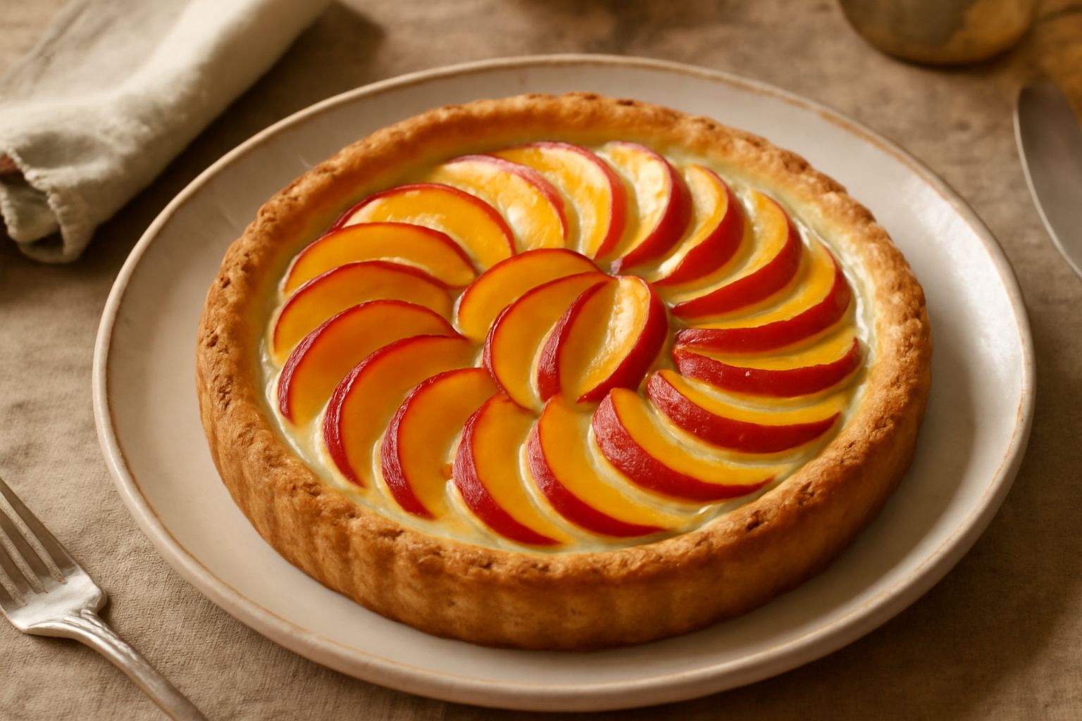 Crostata di pesche