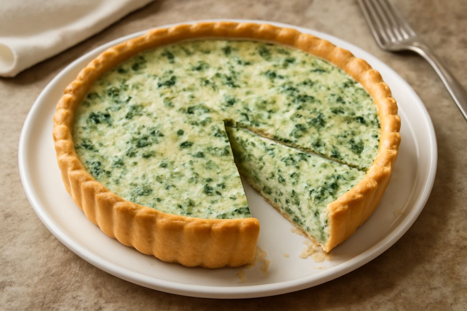Crostata di ricotta e spinaci