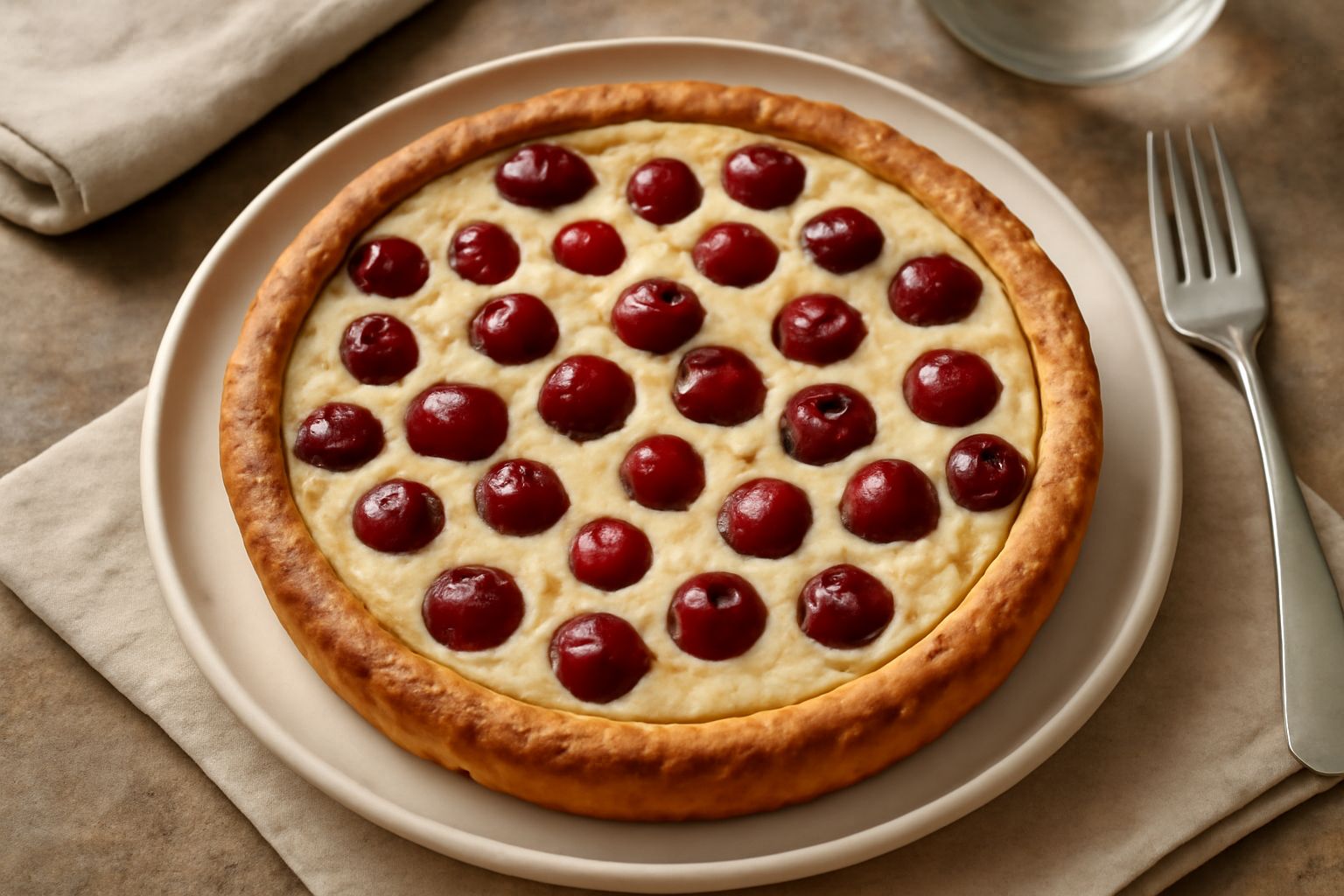 Crostata di ricotta e visciole