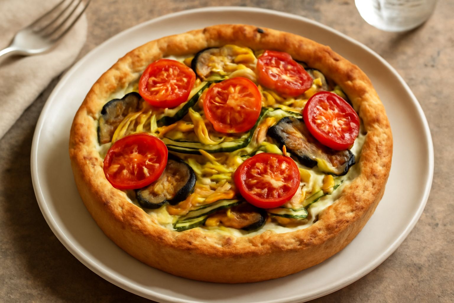 Crostata salata di verdure