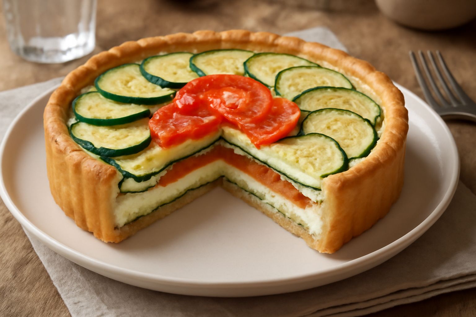 Crostata salata d'verdure