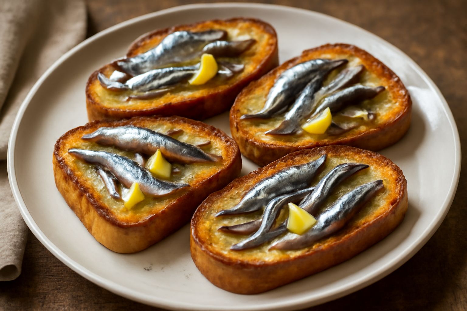 Crostini alle acciughe