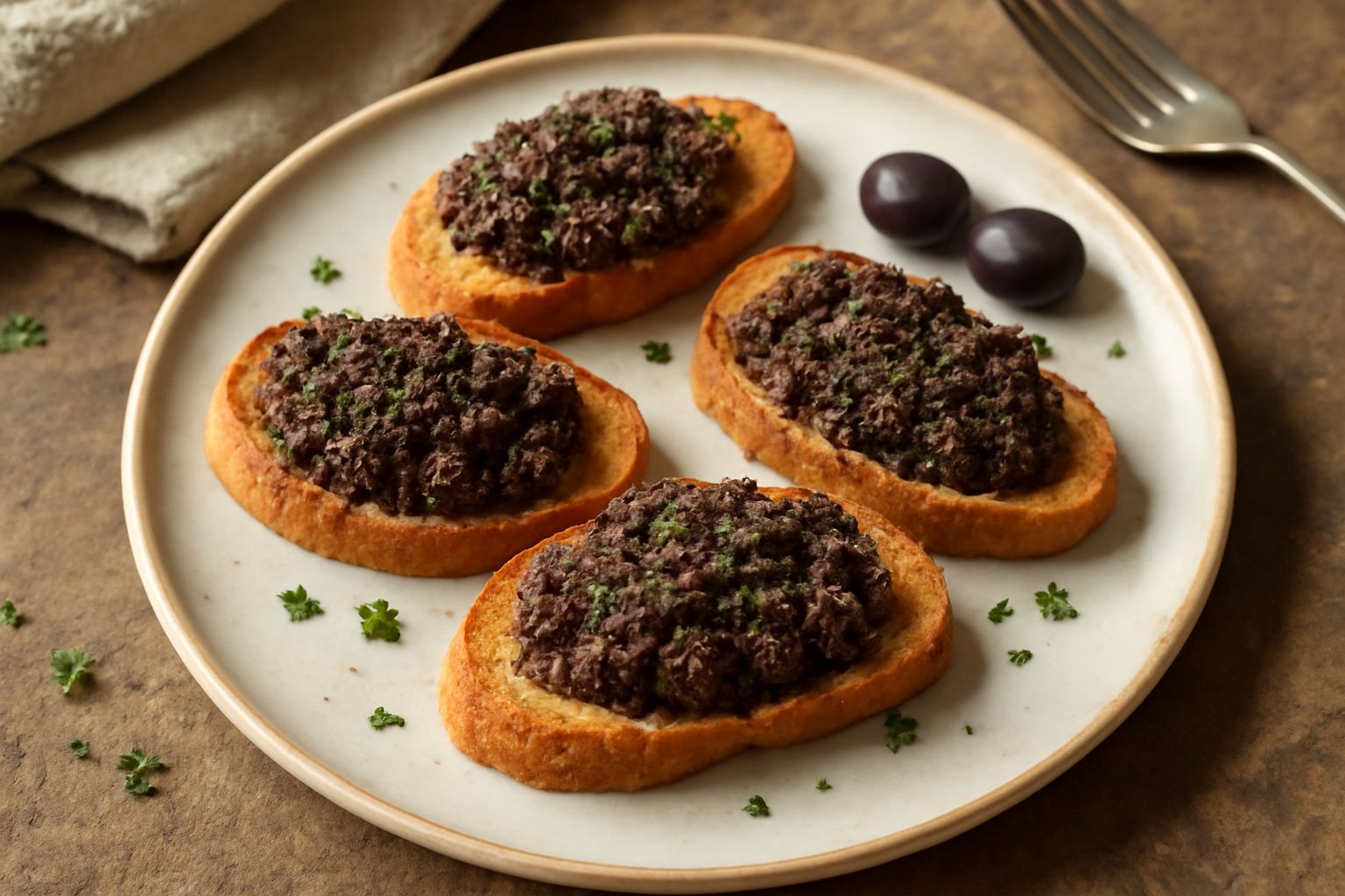 Crostini alle olive: come farli croccanti e saporiti in meno di venti minuti