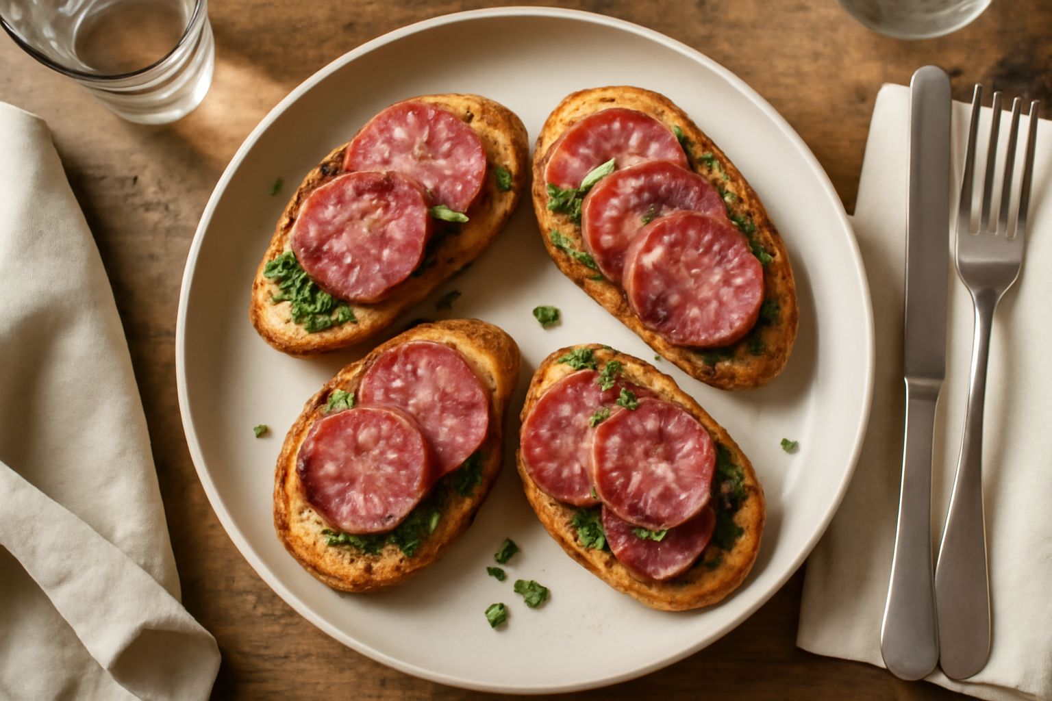 Crostini di salame: croccanti e proteici, perfetti per chi vuole energie genuine senza appesantirsi