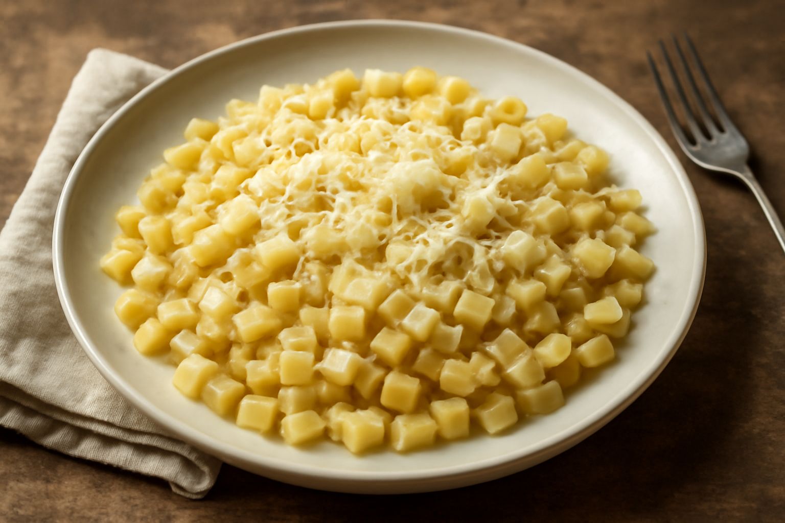 Crozets con burro e formaggio