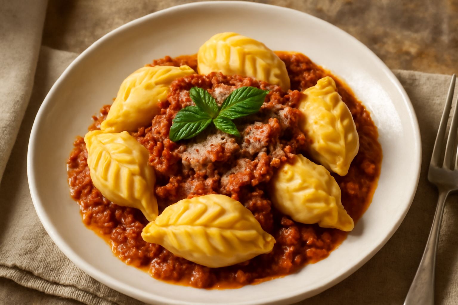 Culurgiones con ragù