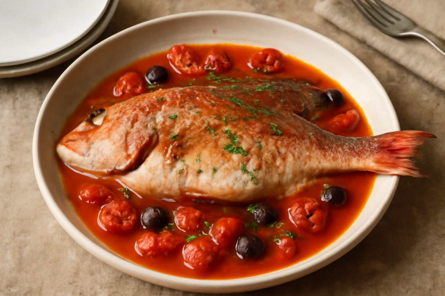 Dentice in acqua pazza