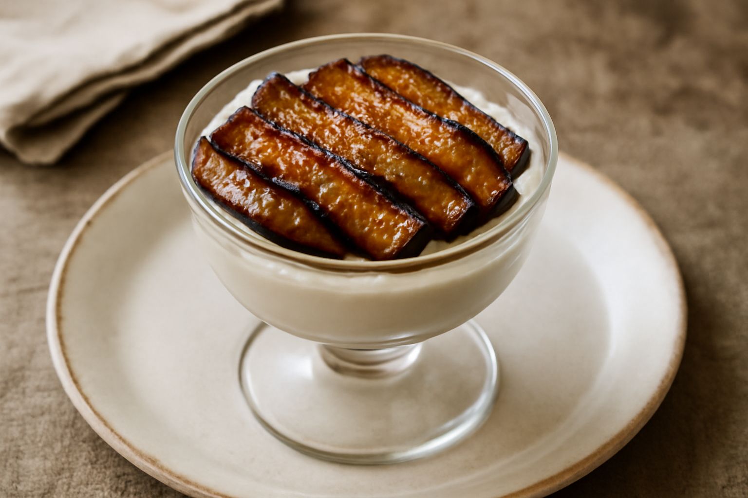 Dolce di ricotta e melanzana