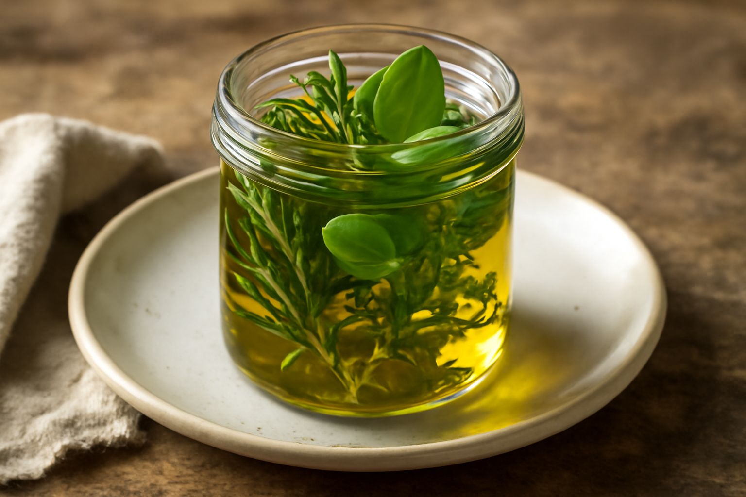 Erbe aromatiche sott'olio