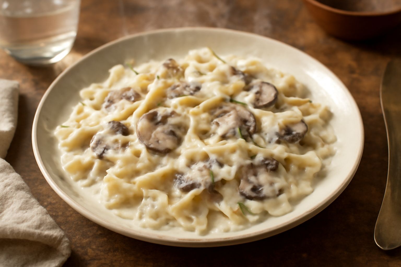 Farfalle ai funghi