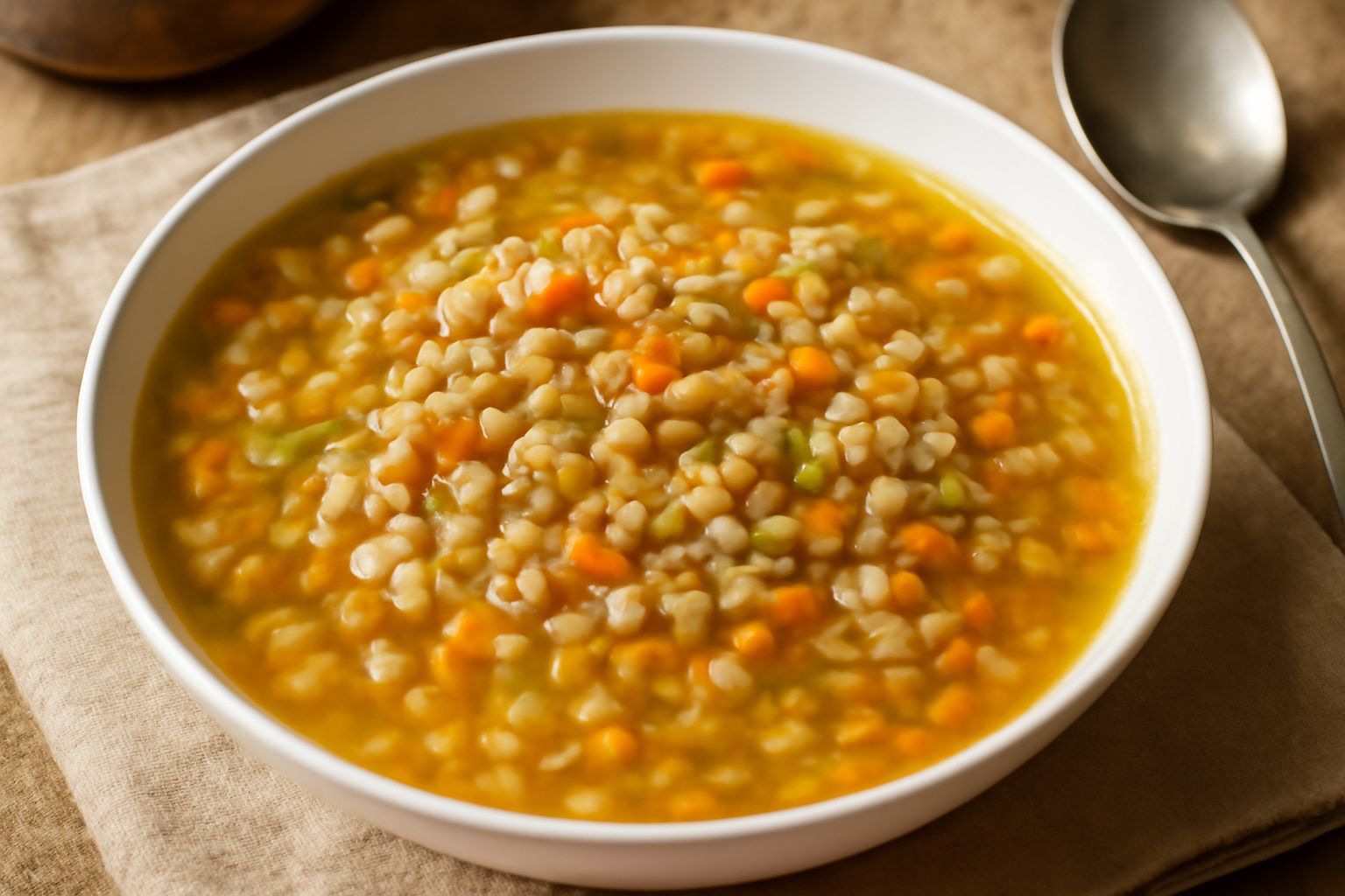 Farro perlato in brodo