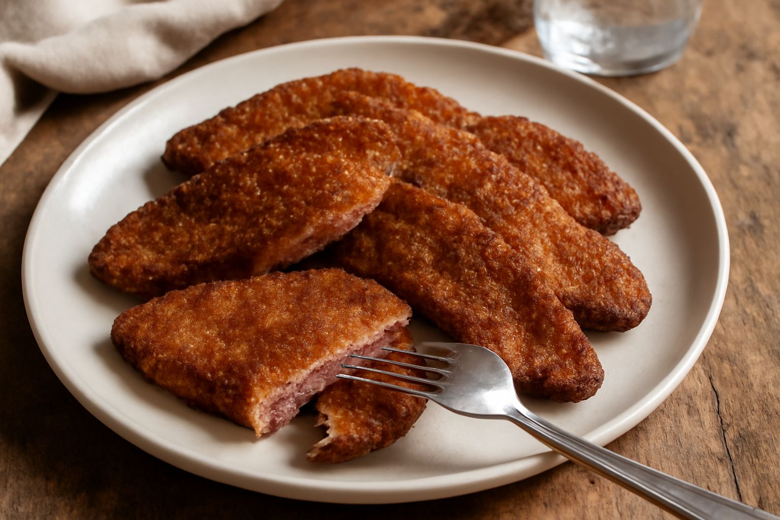 Fegato di maiale con pane grattugiato