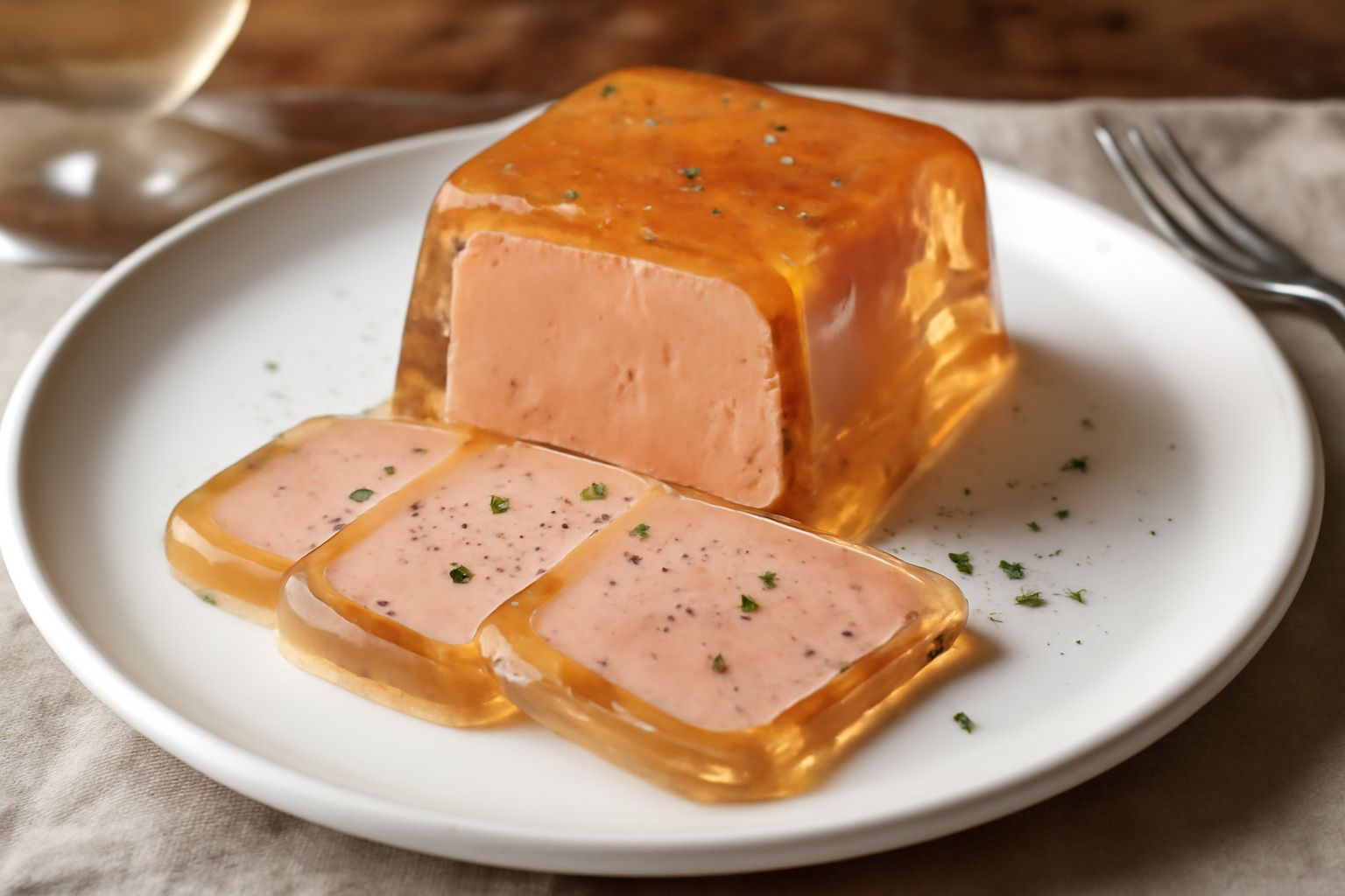 Fegato d'oca in gelatina
