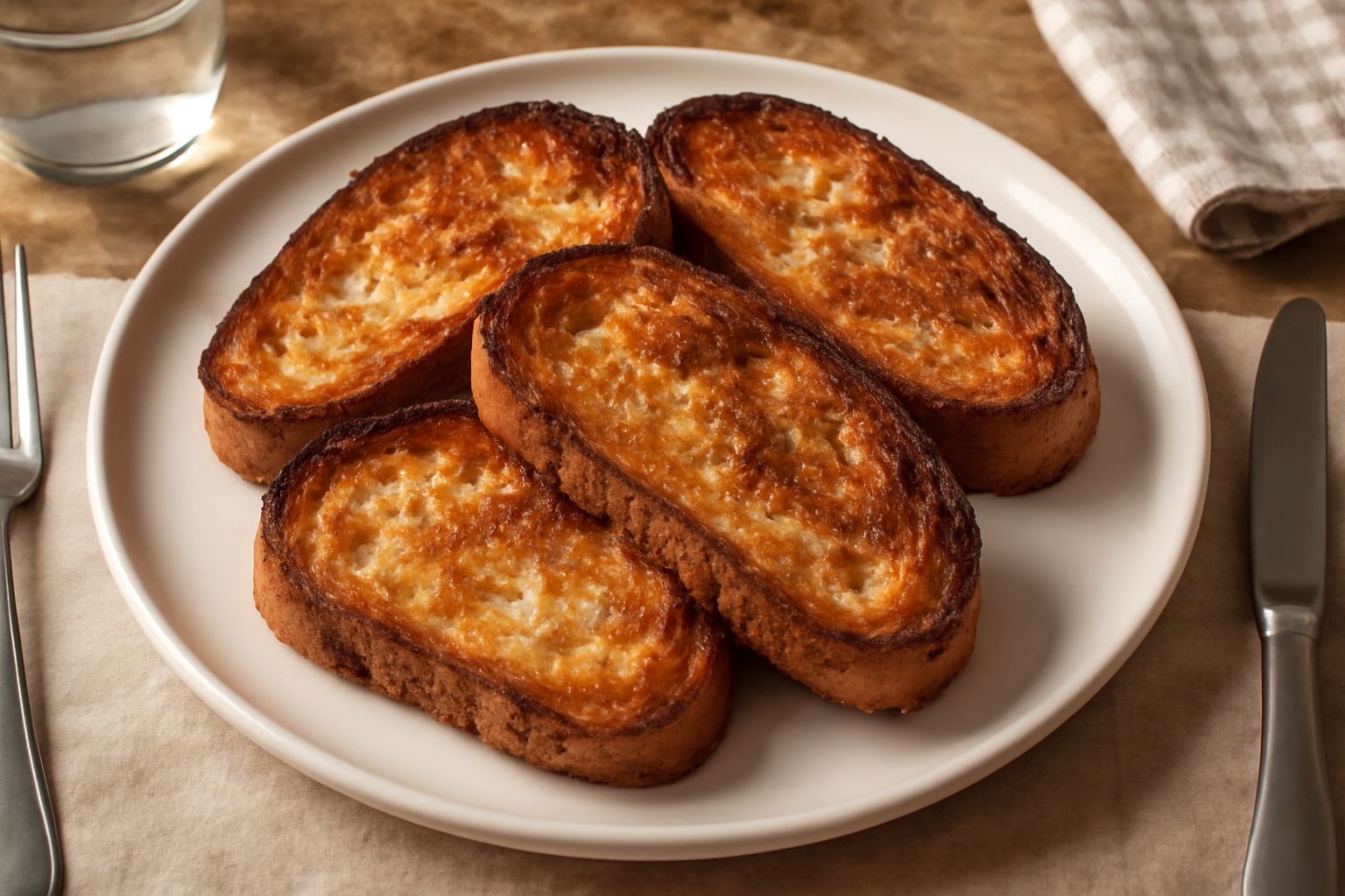Fette di pane abbrustolite