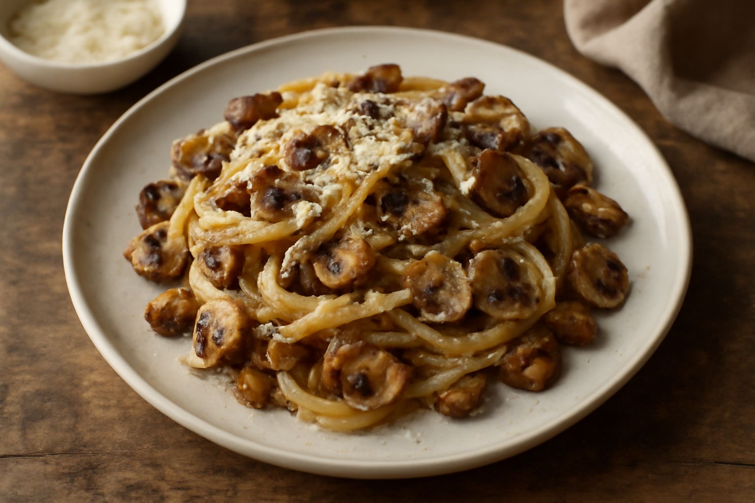 Fettuccine ai funghi