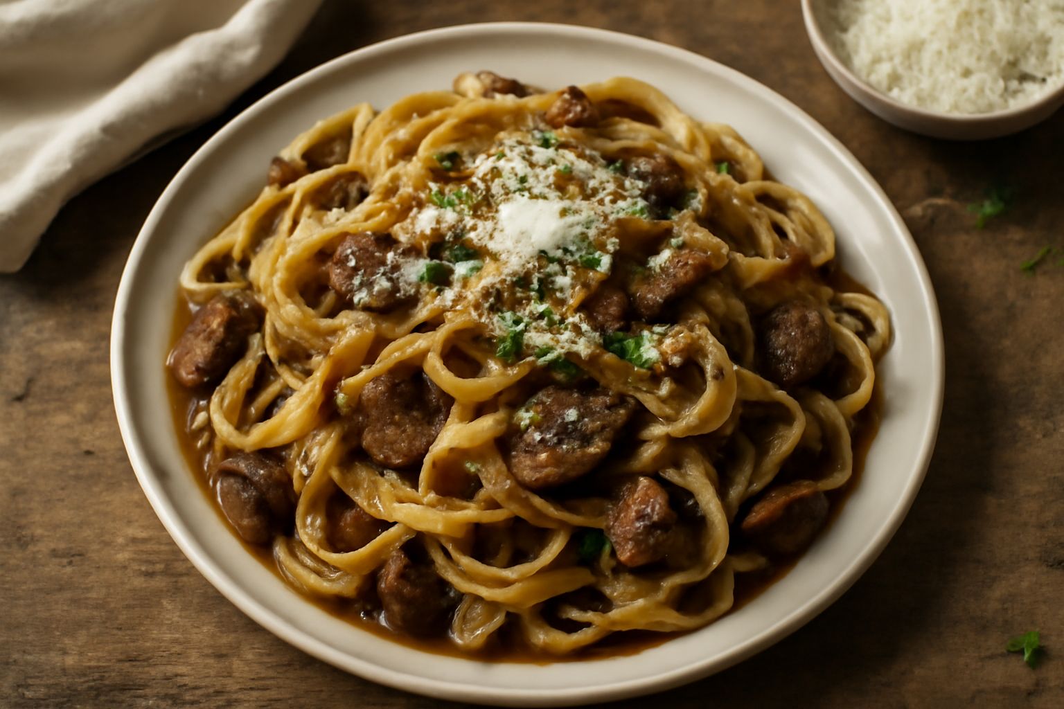 Fettuccine ai funghi porcini