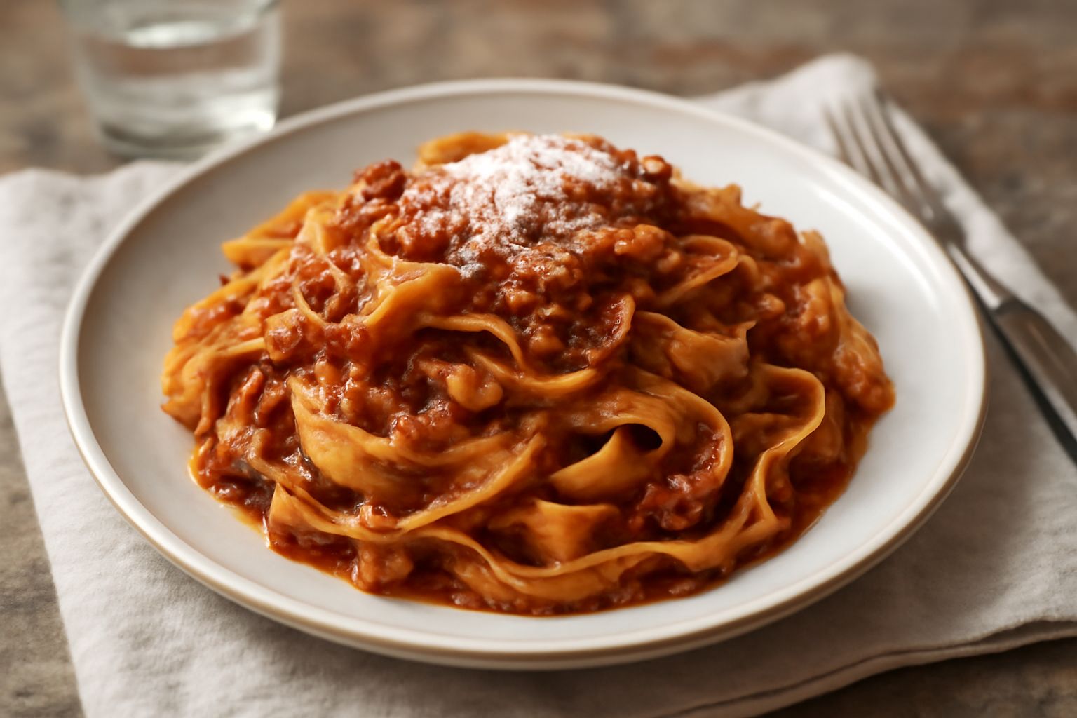 Fettuccine al ragù