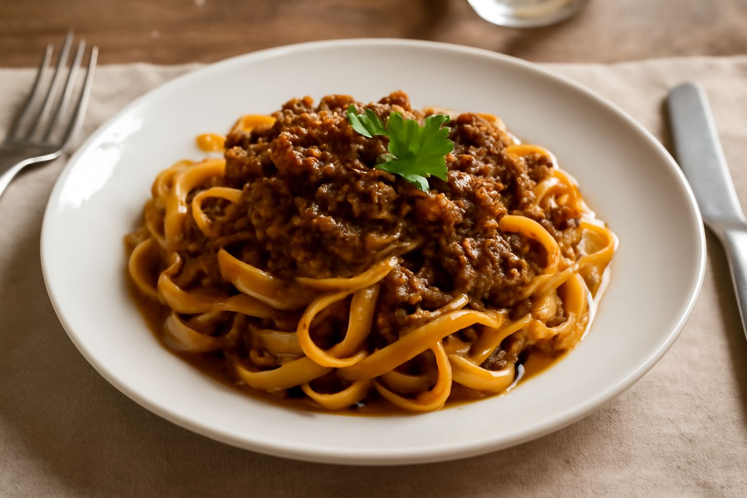 Fettuccine al ragù di lepre