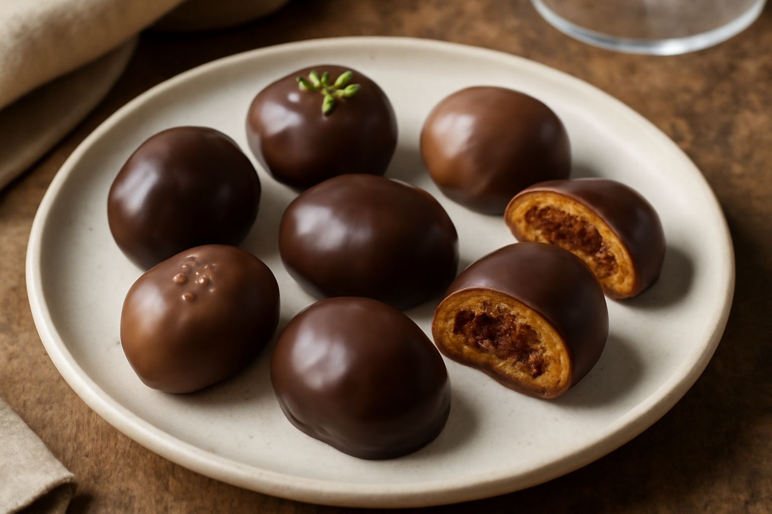 Fichi secchi ricoperti di cioccolato