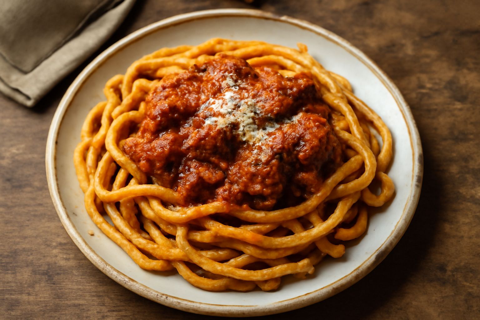 Fileja ca' ragù