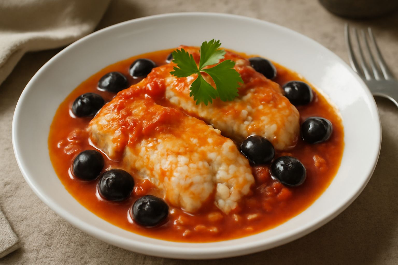 Filetti di merluzzo in umido