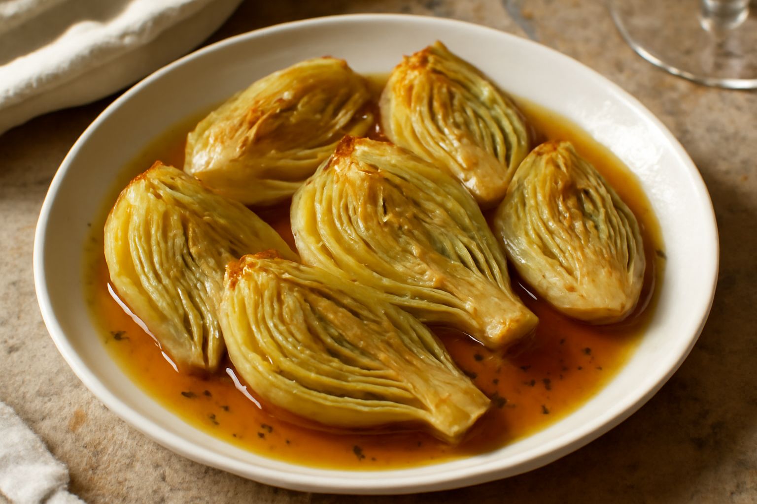 Finocchio braised