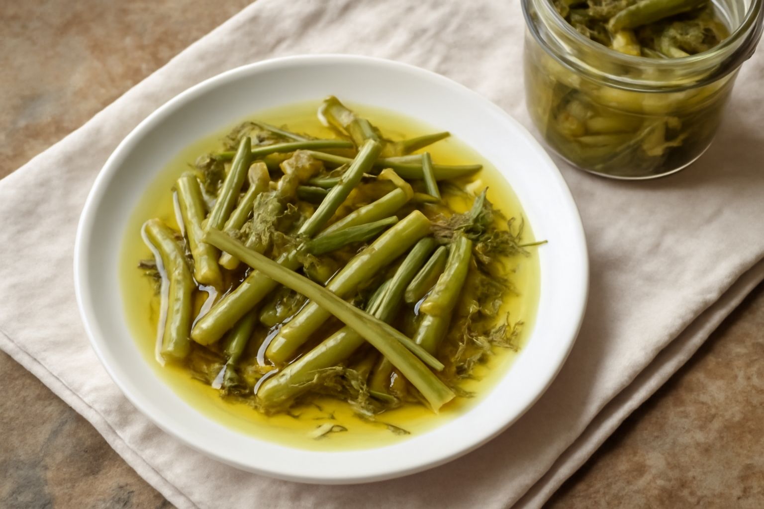 Finocchio selvatico sott'olio