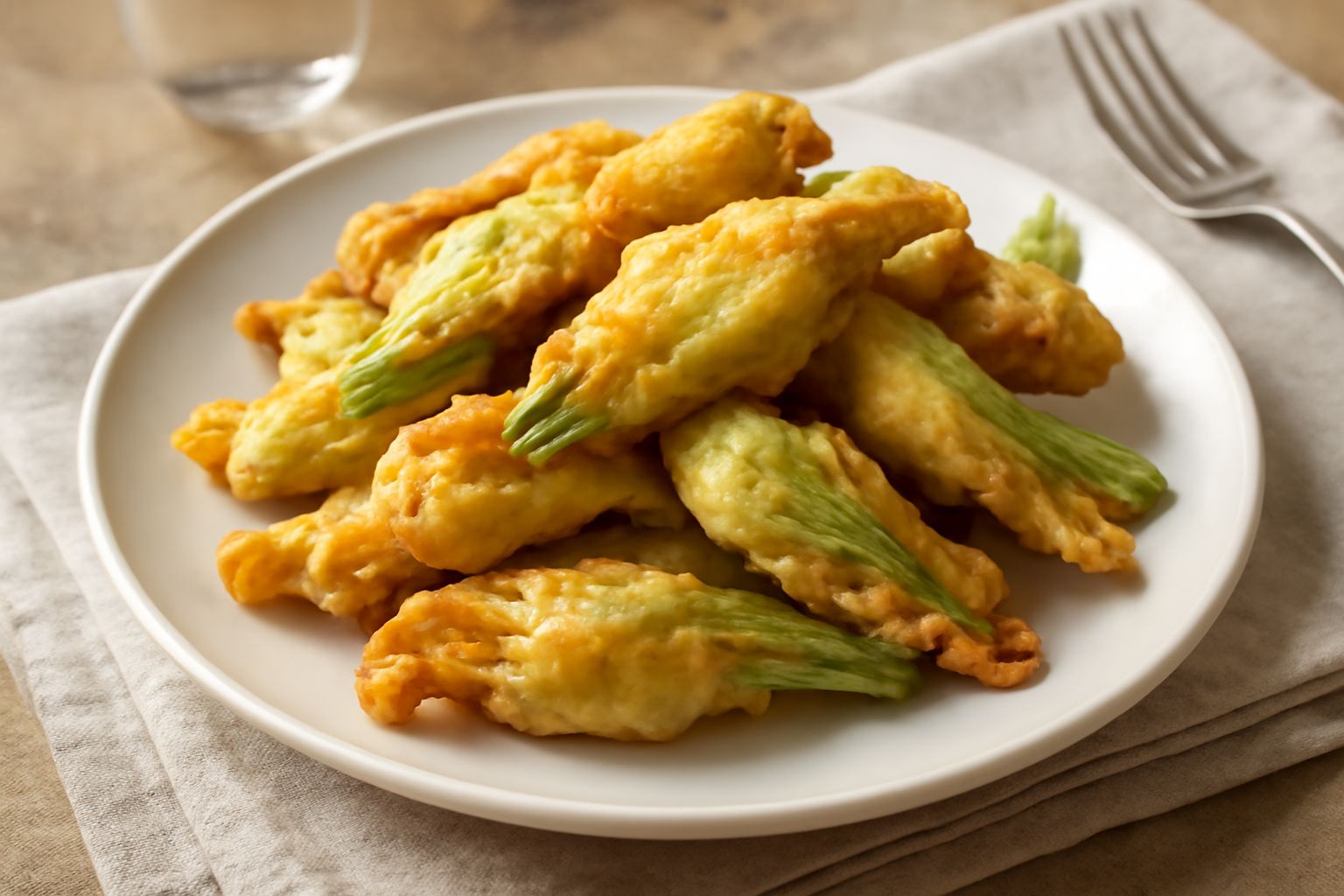 Fior di zucca fritto: come ottenere una pastella dorata e croccante