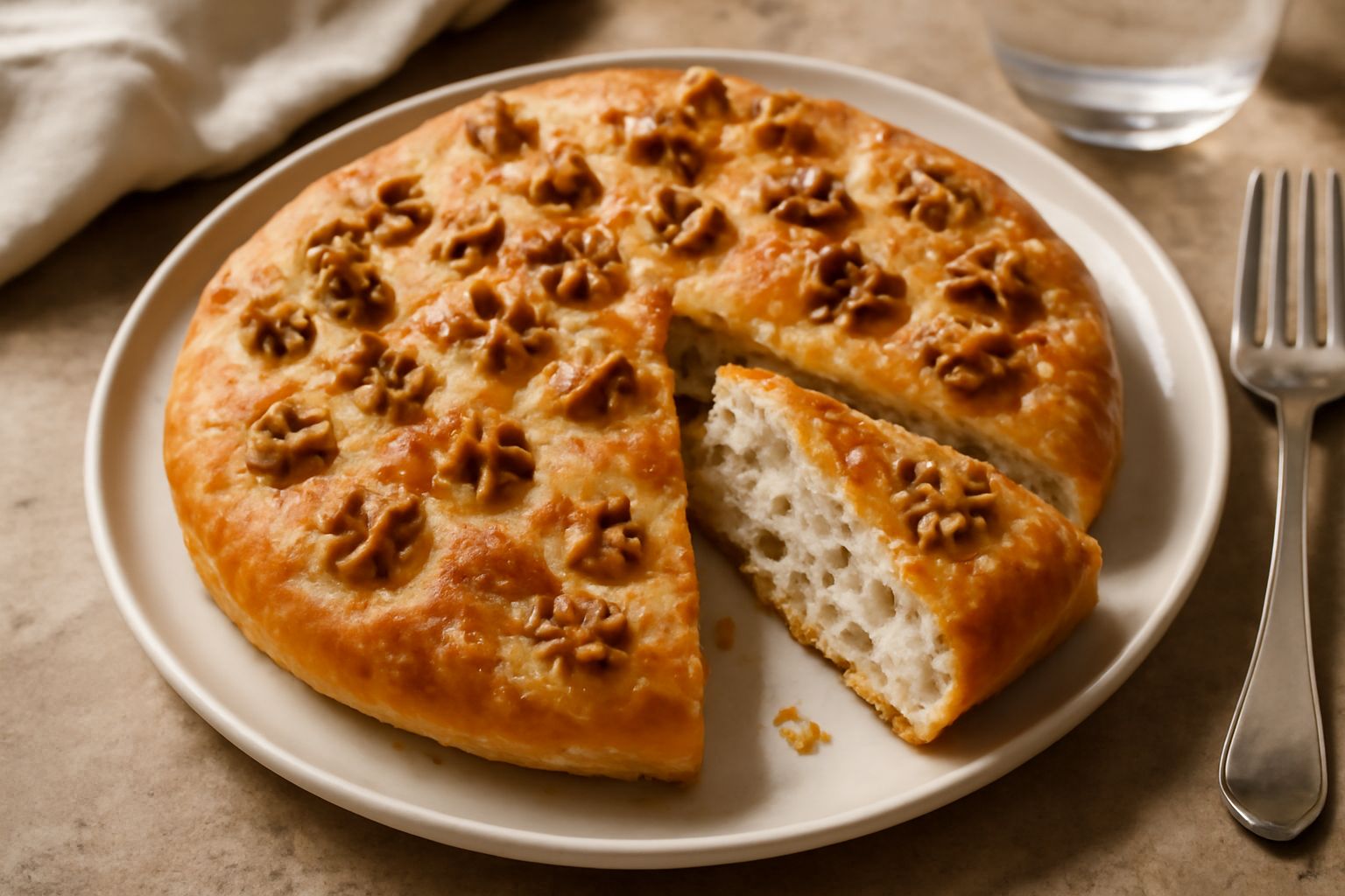 Focaccia alle noci