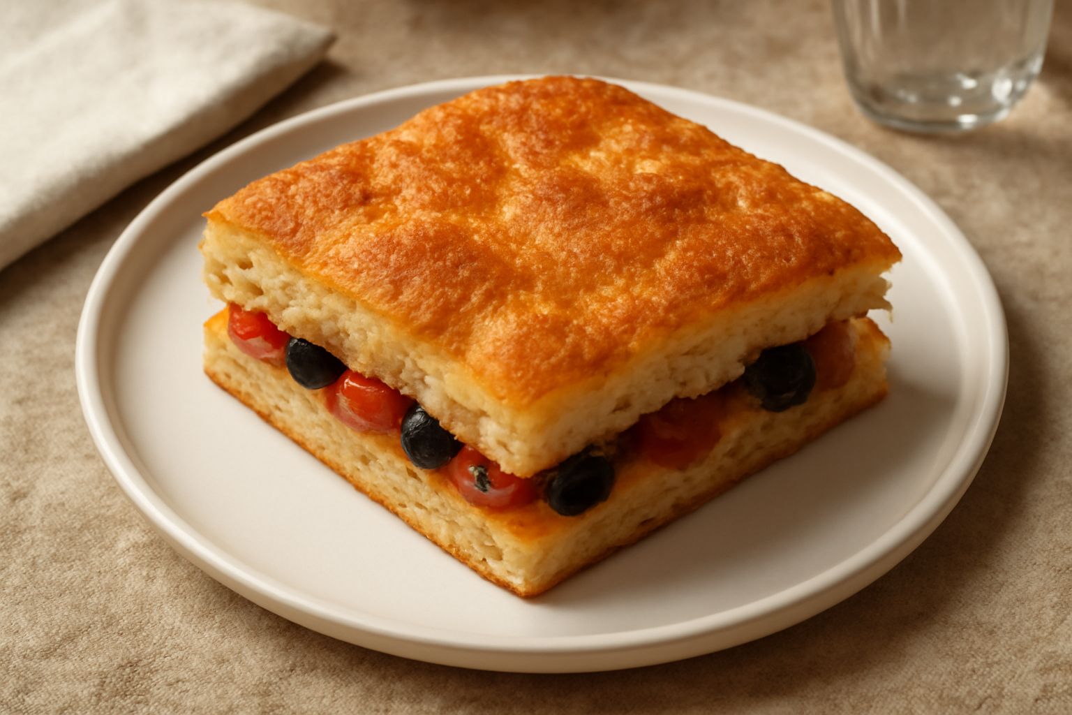 Focaccia barese doppia