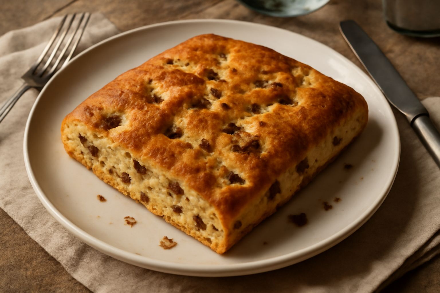 Focaccia con i ciccioli