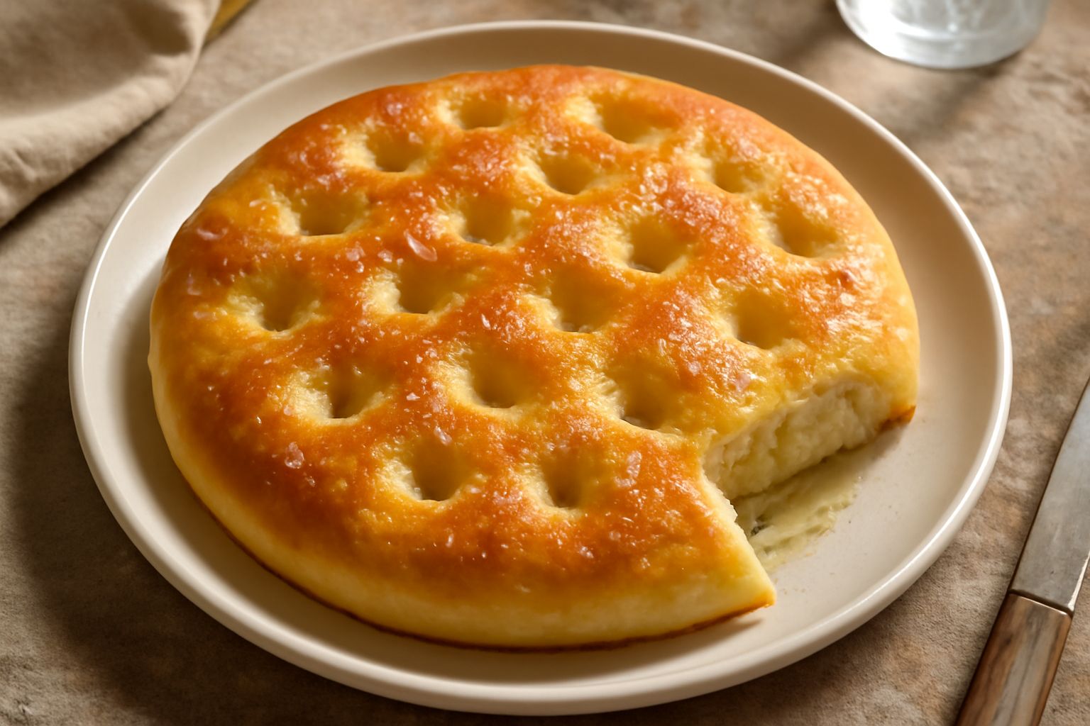 Focaccia con olio
