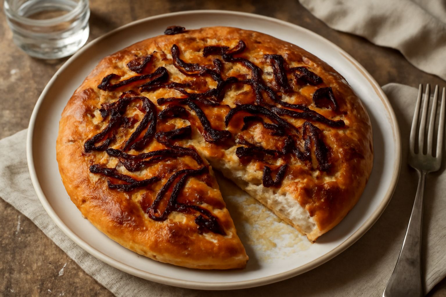 Focaccia d'cipolla rossa
