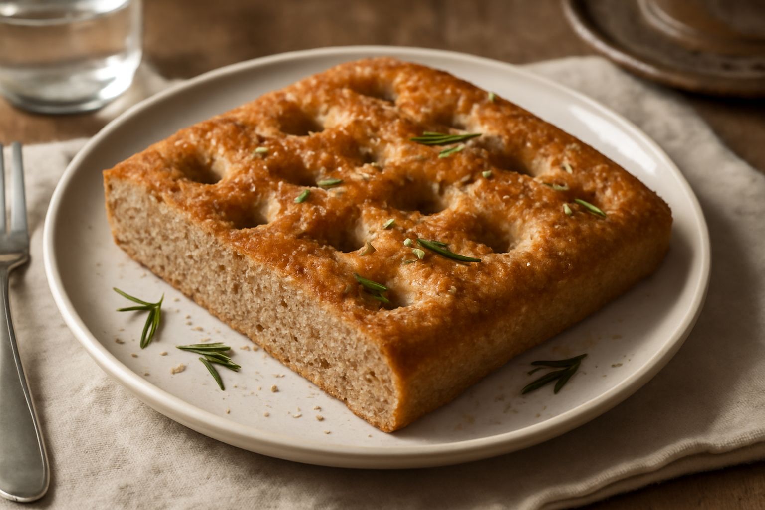 Focaccia di semola integrale