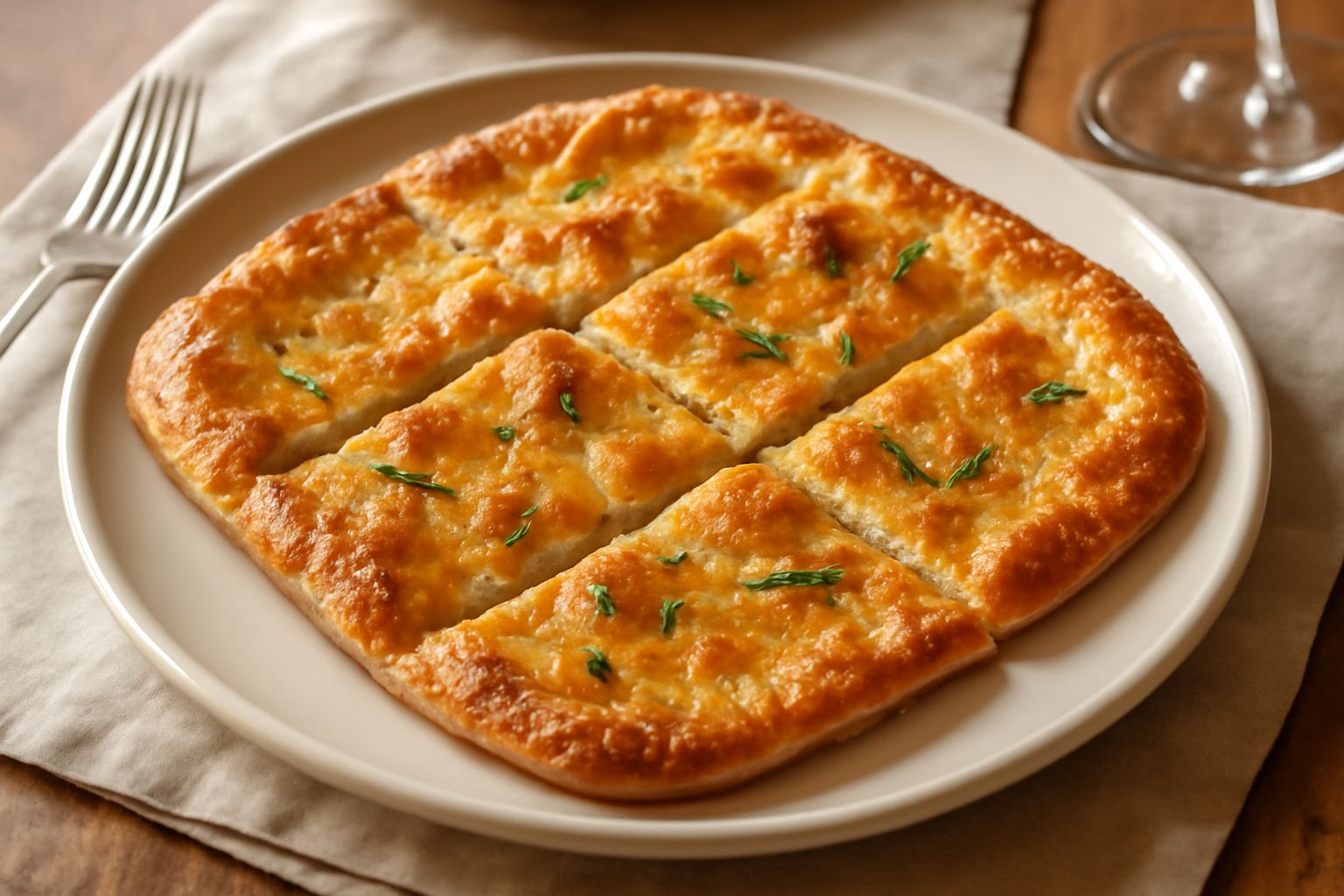 Focaccia sottile