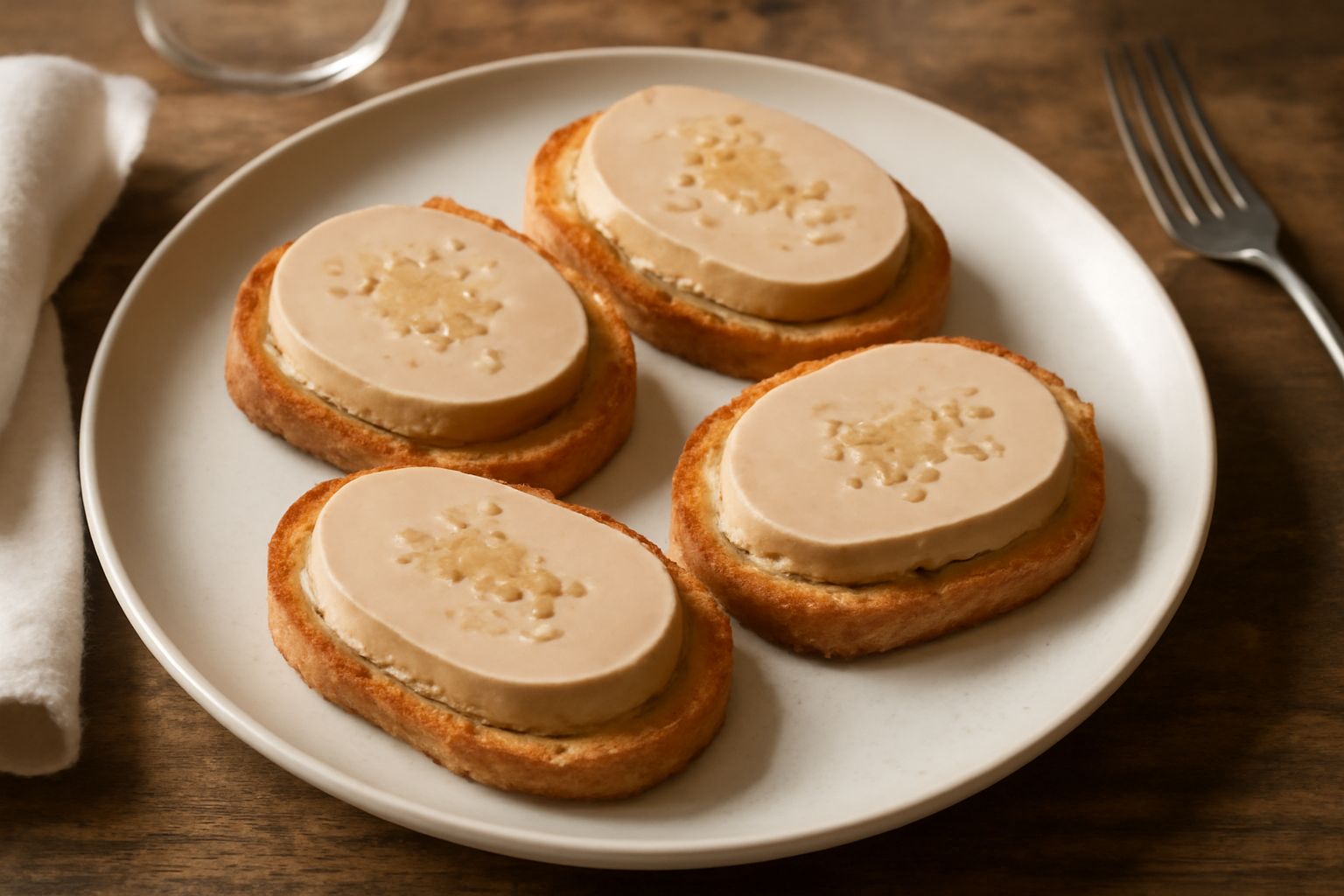 Foie gras su crostini
