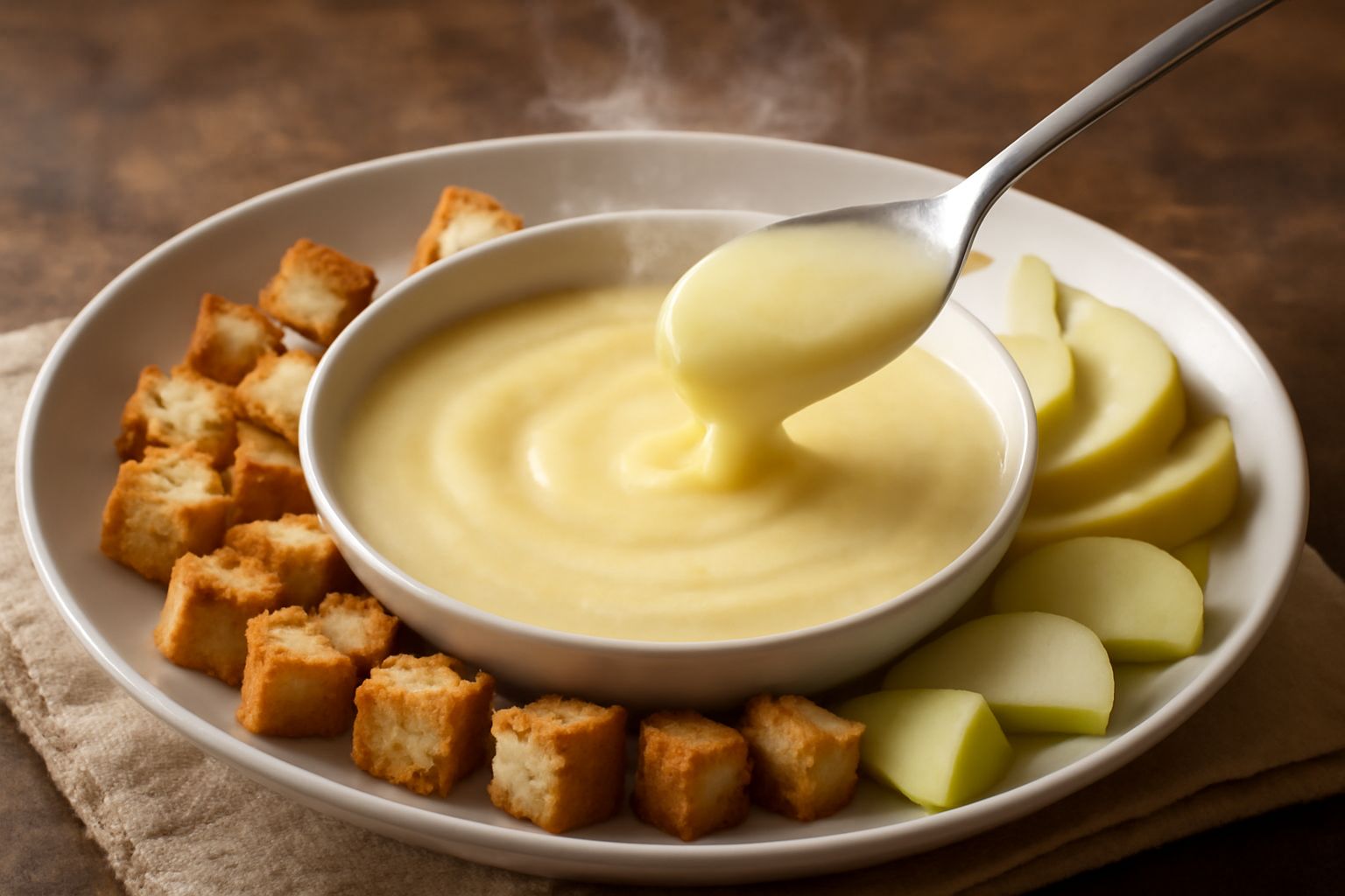 Fonduta di formaggi locali