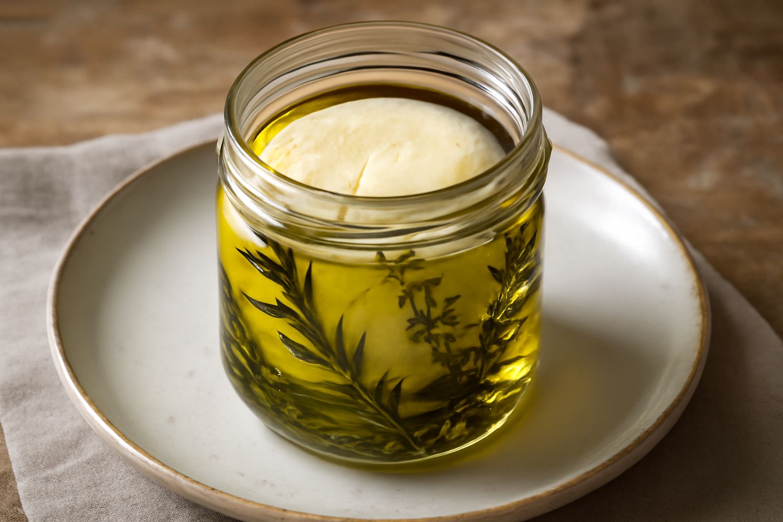 Formaggio di fossa sott'olio