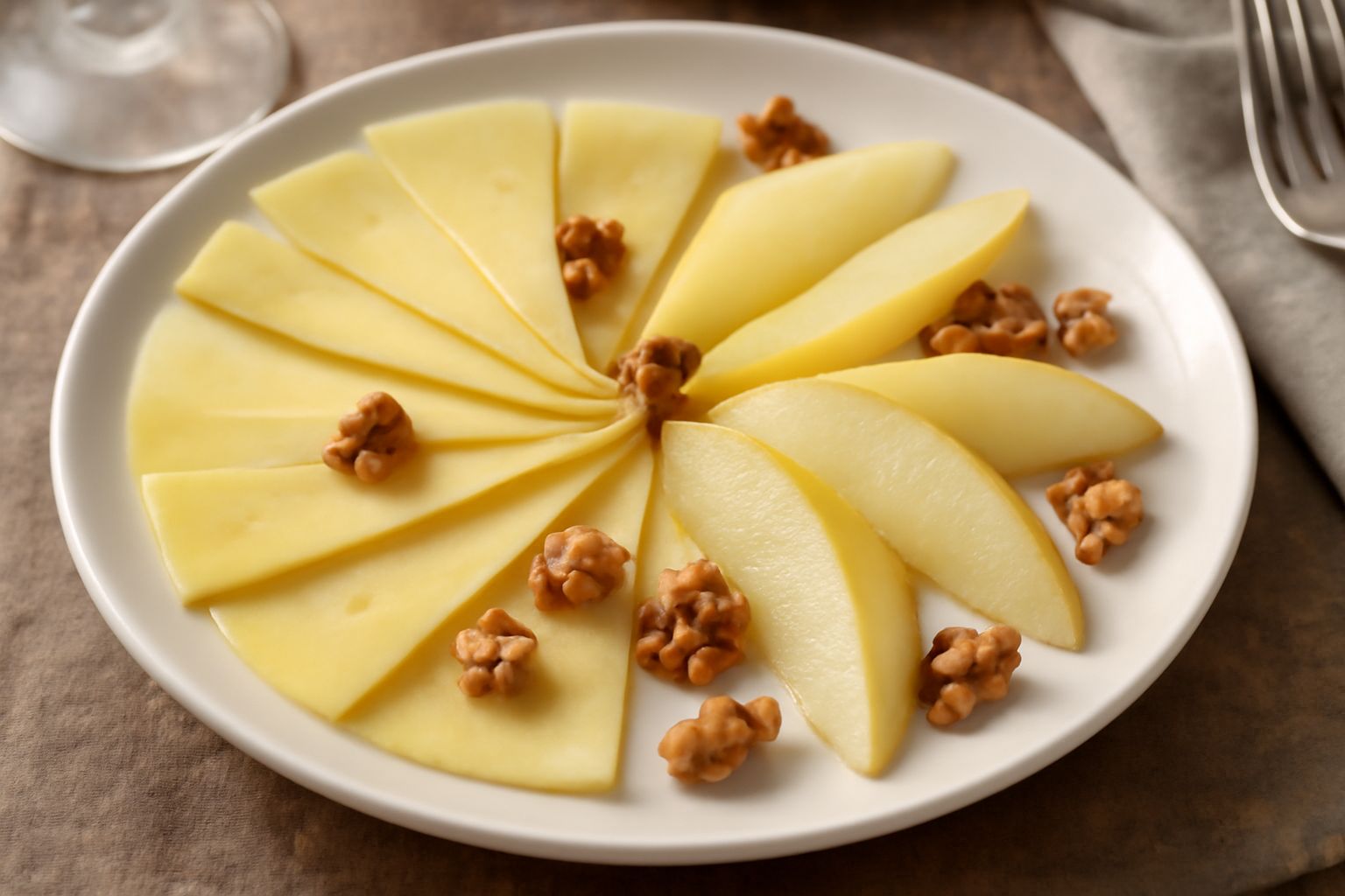 Formaggio e pere