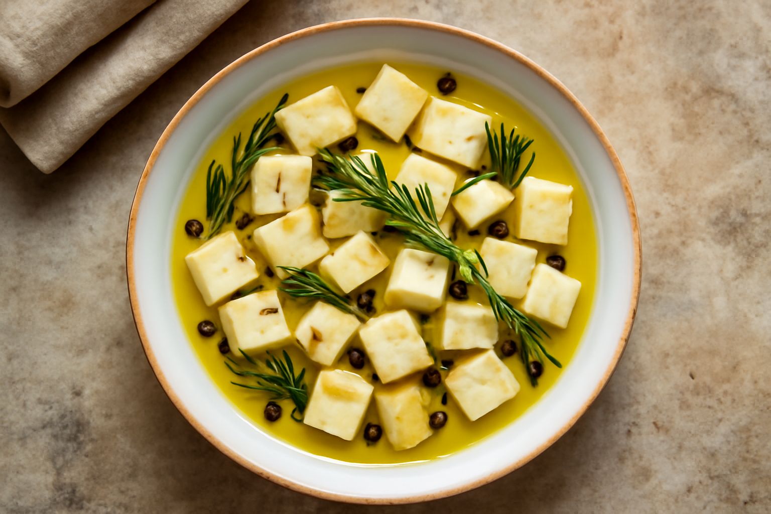 Formaggio in olio