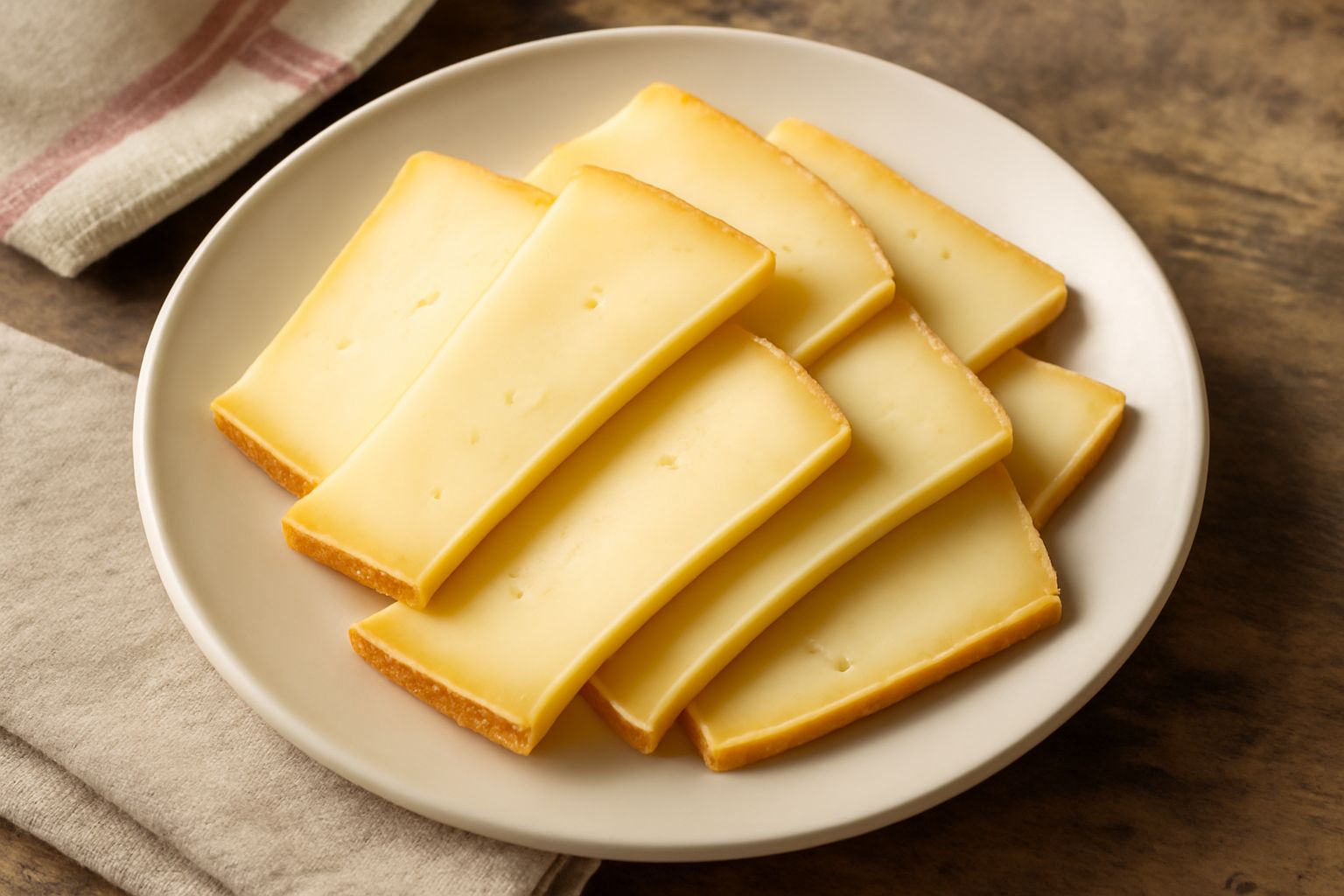 Formaggio montasio affettato