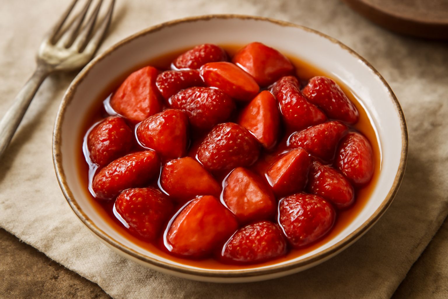 Fragole in agrodolce