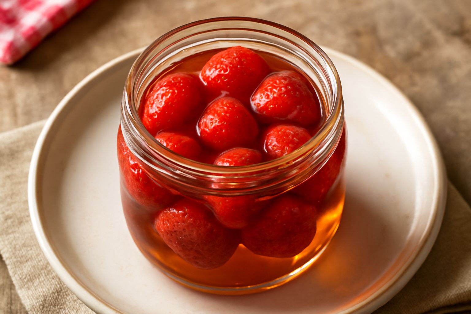Fragole in sciroppo
