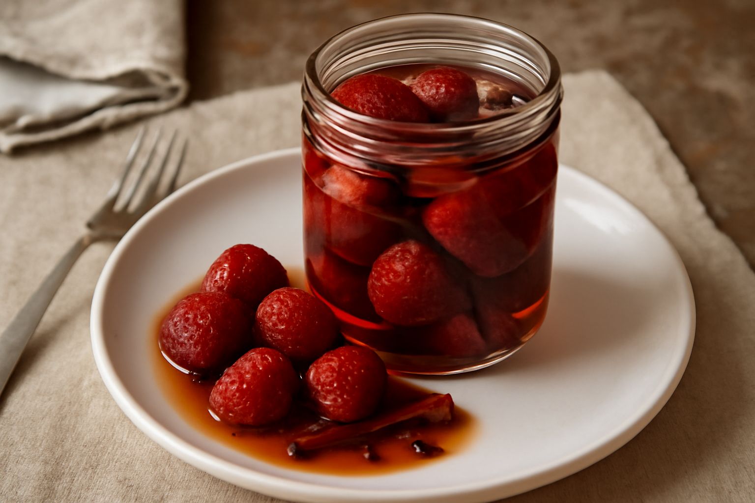 Fragole sott'aceto