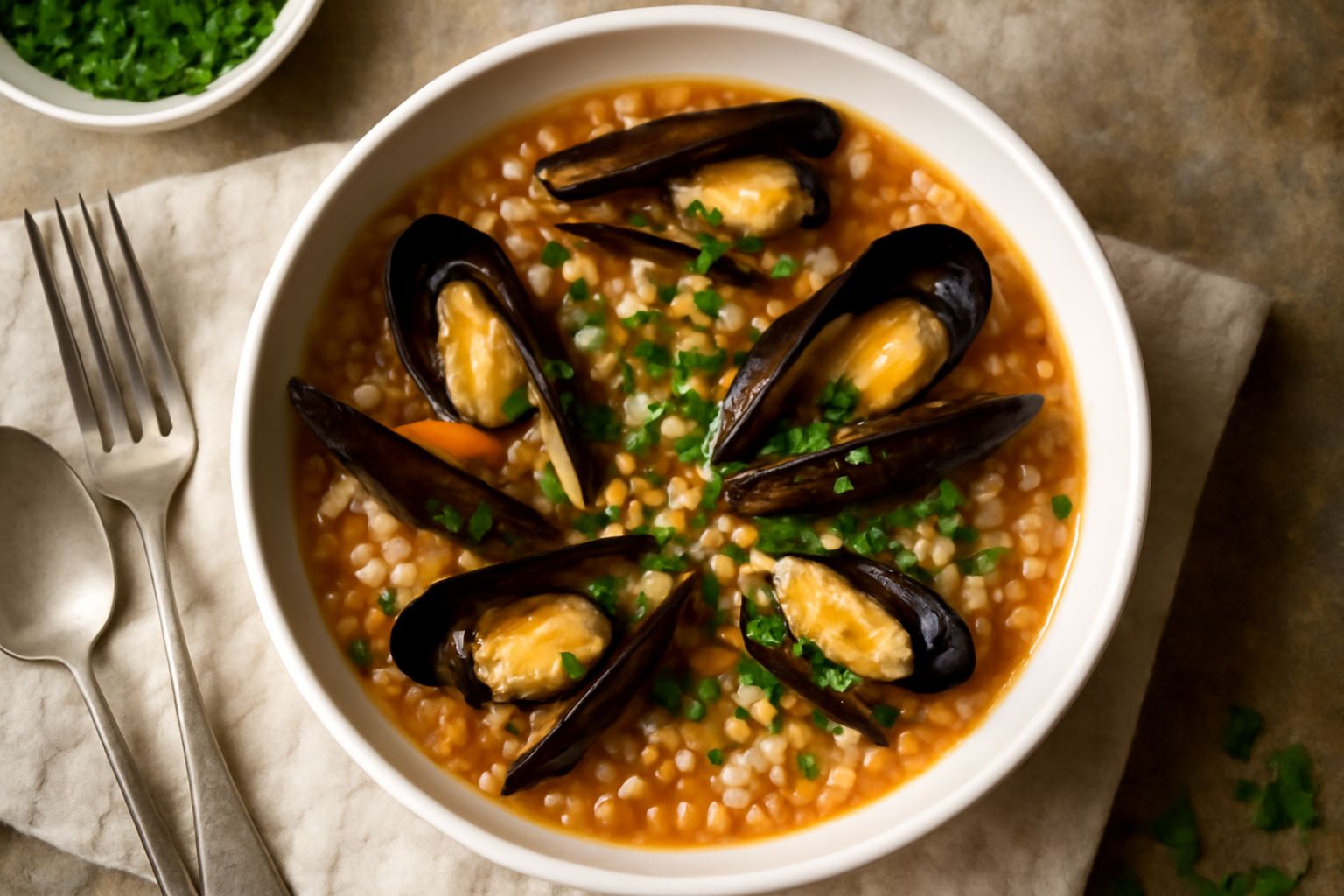 Fregola con le cozze