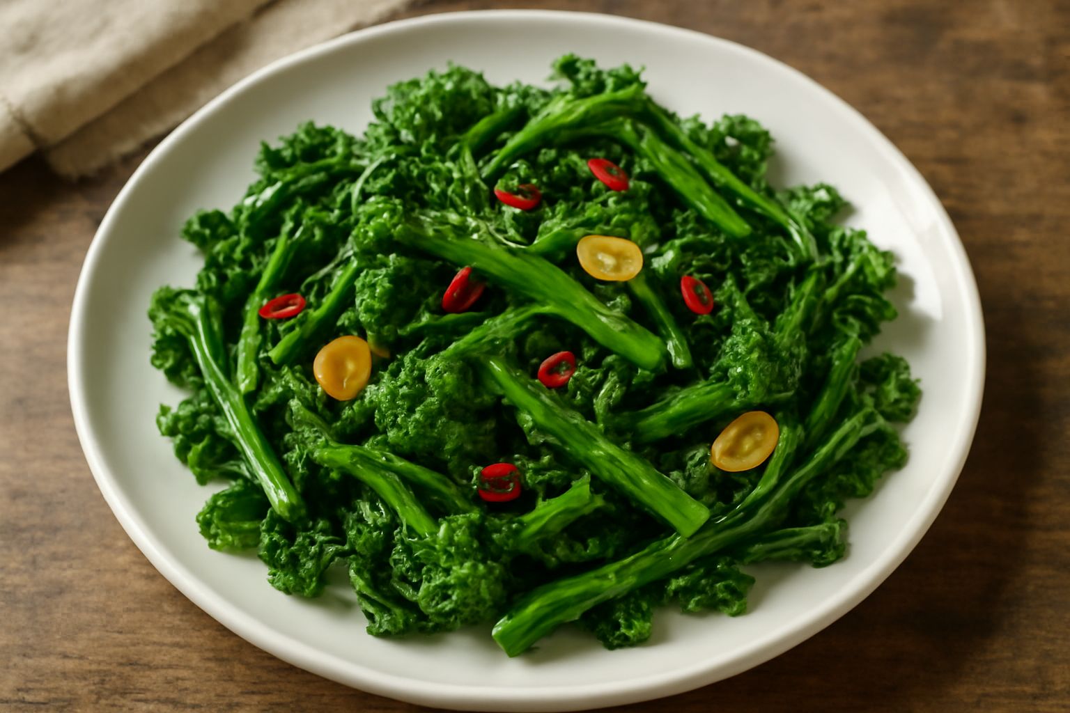Friarielli con aglio e peperoncino