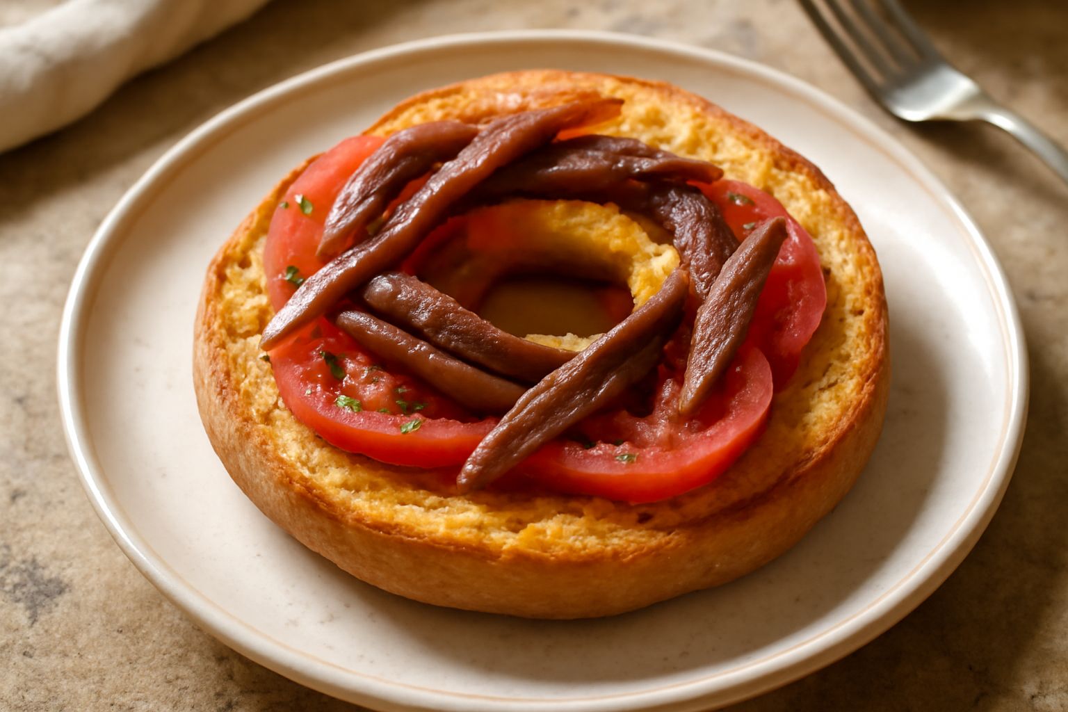 Friselle con acciughe