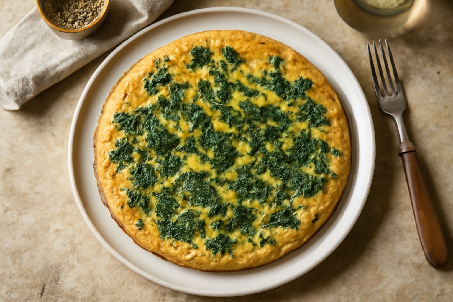 Frittata con le erbe spontanee